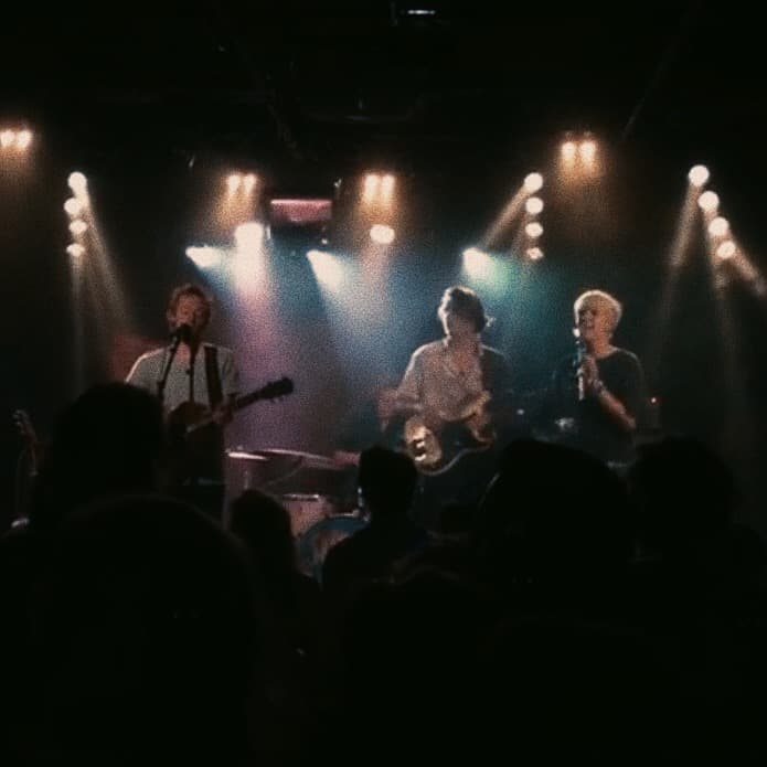 Lilly-Ann performing with band